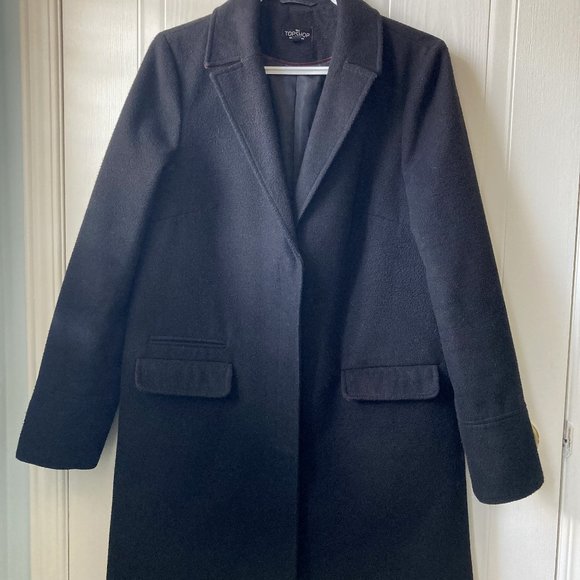 Topshop black coat - Picture 1 of 12